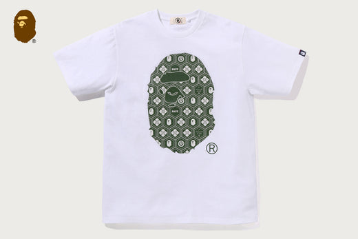 TRADITIONAL JAPANESE PATTERN APE HEAD TEE