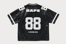 PU LEATHER CROPPED FIT FOOTBALL JERSEY