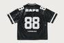 PU LEATHER CROPPED FIT FOOTBALL JERSEY