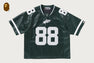 PU LEATHER CROPPED FIT FOOTBALL JERSEY