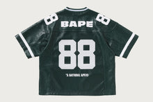 PU LEATHER CROPPED FIT FOOTBALL JERSEY