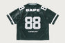 PU LEATHER CROPPED FIT FOOTBALL JERSEY