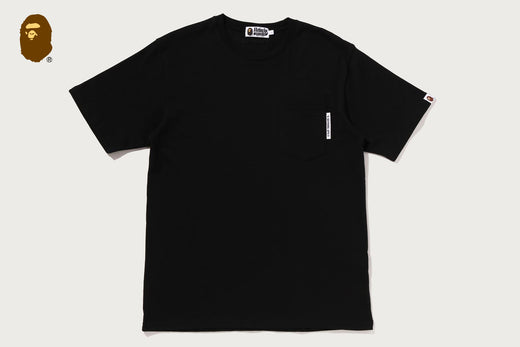 LINE CAMO FLAG LABEL POCKET TEE