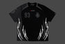 APA FRAME PATTERN MULTI LOGO RELAXED FIT FOOTBALL JERSEY