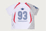 APA FRAME PATTERN MULTI LOGO RELAXED FIT FOOTBALL JERSEY