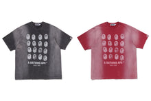 BLEECHED MULTI APE HEAD LOGO RELAXED FIT TEE