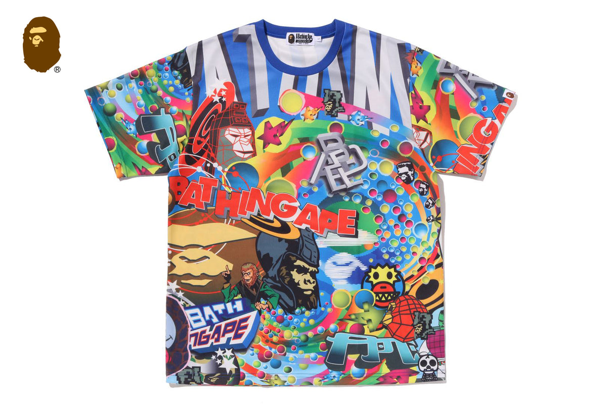 BAPE OVERALL PRINT TEE | bape.com