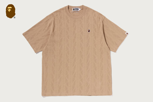 STA PATTERN JACQUARD ONE POINT RELAXED FIT TEE