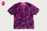 COLOR CAMO SHORT FUR SLIM TEE