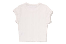 STA PATTERN JACQUARD APE HEAD ONE POINT CROPPED TEE
