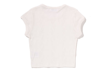 STA PATTERN JACQUARD APE HEAD ONE POINT CROPPED TEE