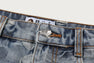 SOLID CAMO JACQUARD DENIM SKIRT