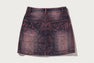PAISLEY PATTERN DENIM SKIRT