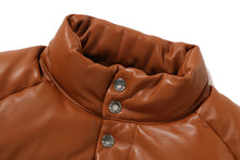 LEATHER CLASSIC DOWN JACKET
