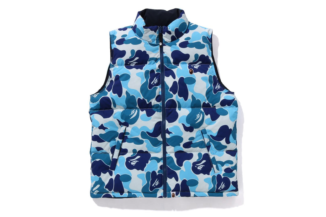 【A・BATHING APE】BLUE CAMO DOWN VEST 00sラグスト