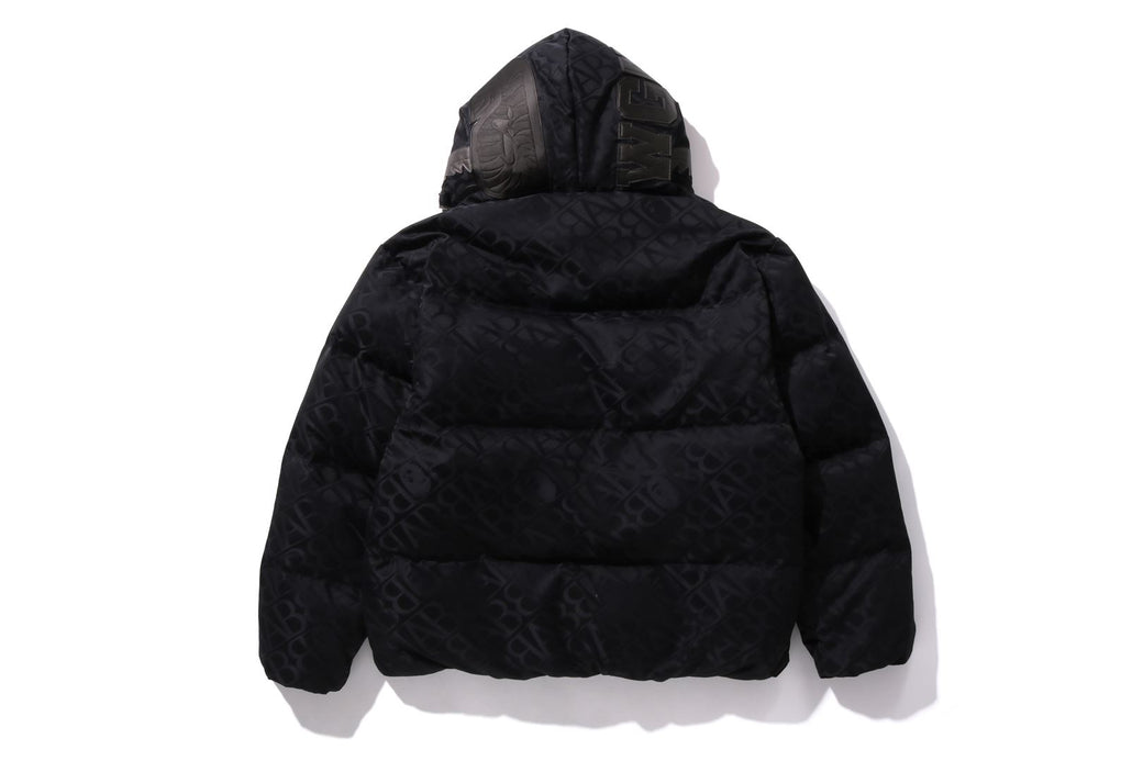 SPORT MONOGRAM SHARK HOODIE PUFFER DOWN JACKET