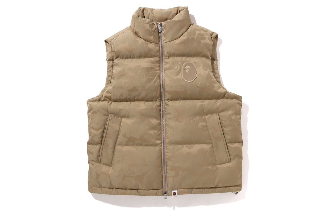 TONAL SOLID CAMO PUFFER DOWN VEST | bape.com