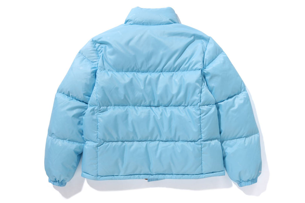 BAPE LOGO PATTERN DOWN JACKET | bape.com