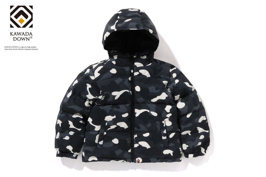 CITY CAMO REVERSIBLE HOODIE DOWN JACKET