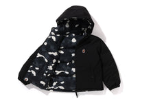 CITY CAMO REVERSIBLE HOODIE DOWN JACKET