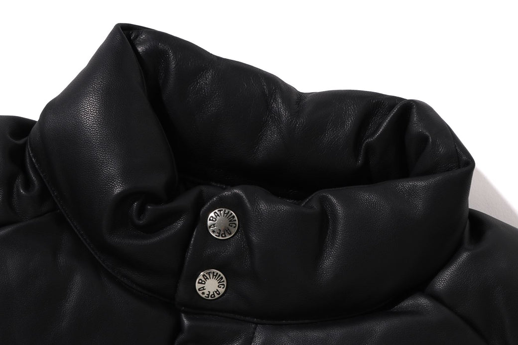 LEATHER CLASSIC DOWN JACKET | bape.com LEATHER CLASSIC DOWN JACKET | bape.com