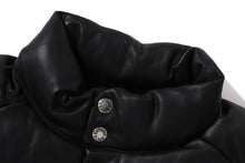 LEATHER CLASSIC DOWN JACKET