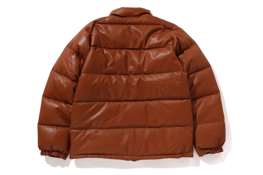 LEATHER CLASSIC DOWN JACKET bape