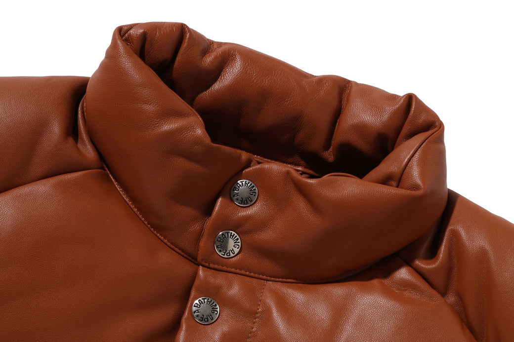 LEATHER CLASSIC DOWN JACKET