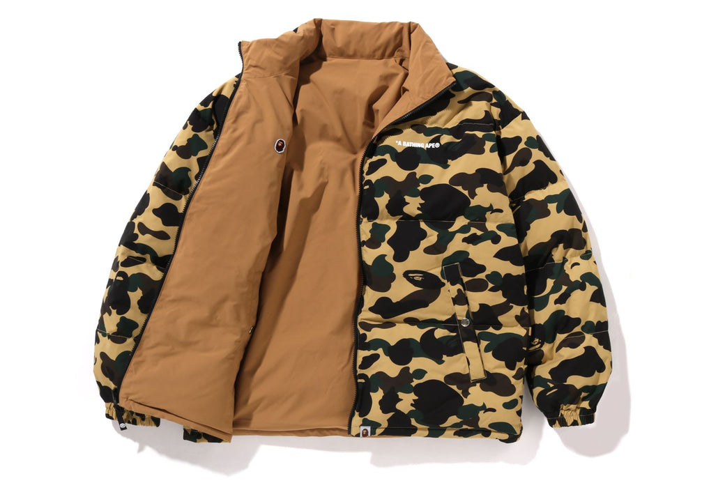 1ST CAMO REVERSIBLE DOWN JACKET | bape.com