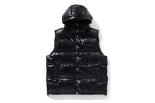 LINE CAMO DEBOSSED NYLON DOWN VEST