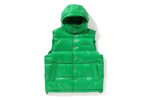 LINE CAMO DEBOSSED NYLON DOWN VEST