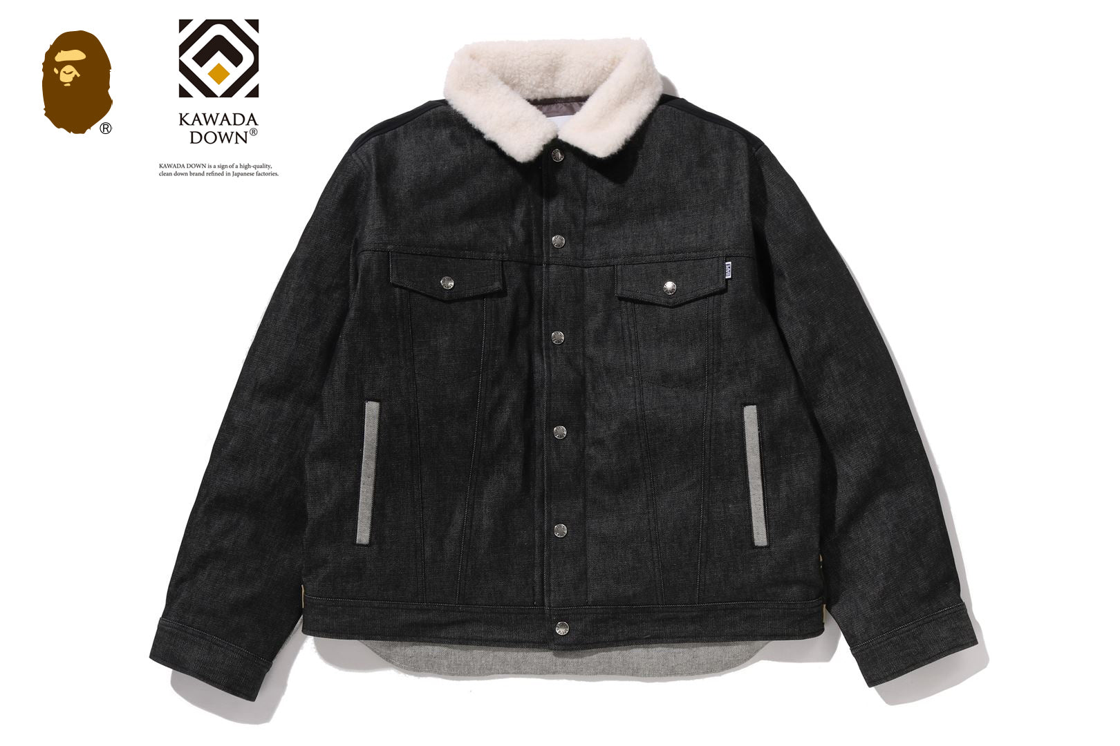 Bape ダークデニムジャケット Lサイズ Bape ダークデニムジャケット Lサイズ