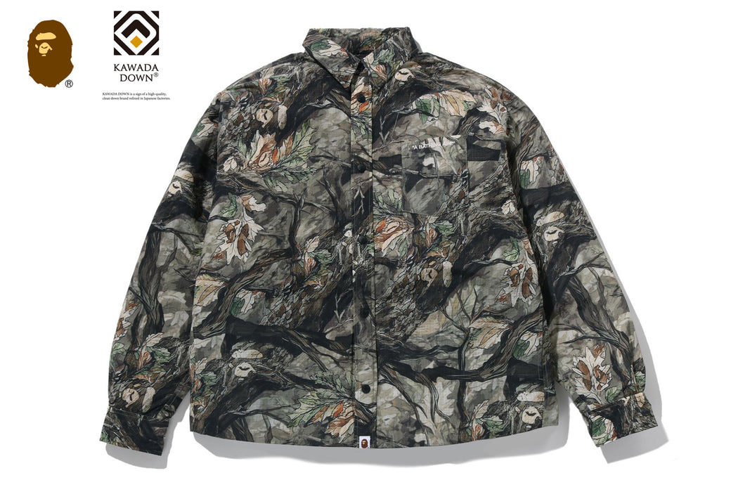 TREE EDGE CAMO DOWN SHIRT JACKET | bape.com