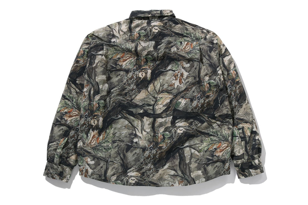 TREE EDGE CAMO DOWN SHIRT JACKET | bape.com