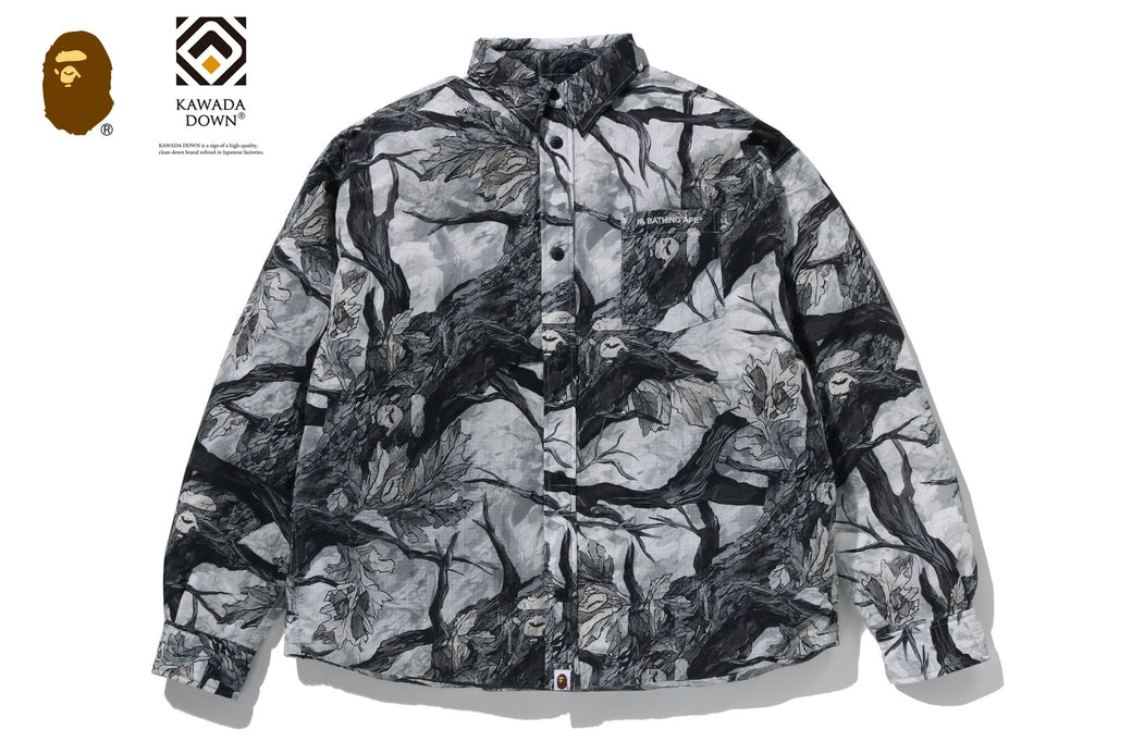TREE EDGE CAMO DOWN SHIRT JACKET | bape.com