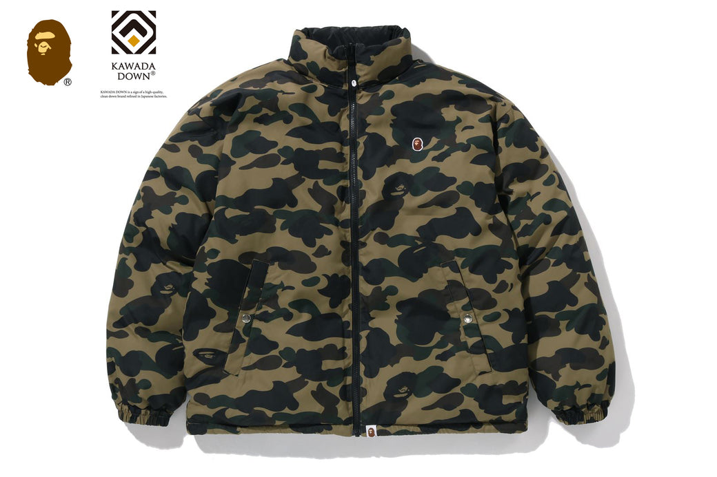 1ST CAMO REVERSIBLE DOWN JACKET | bape.com