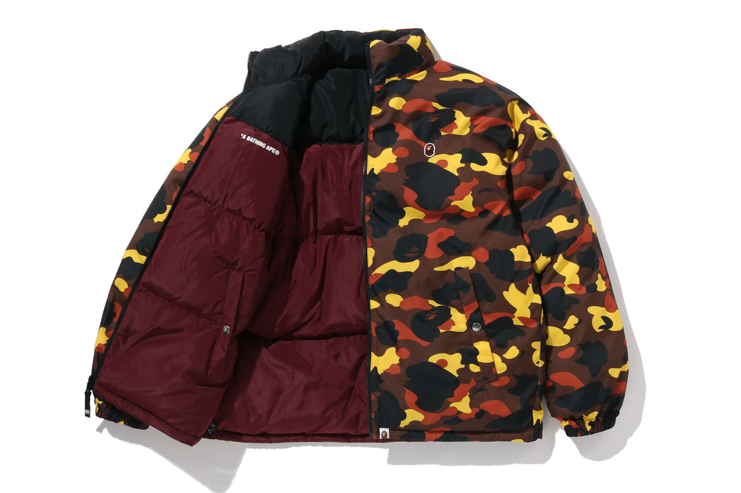 1ST CAMO REVERSIBLE DOWN JACKET | bape.com