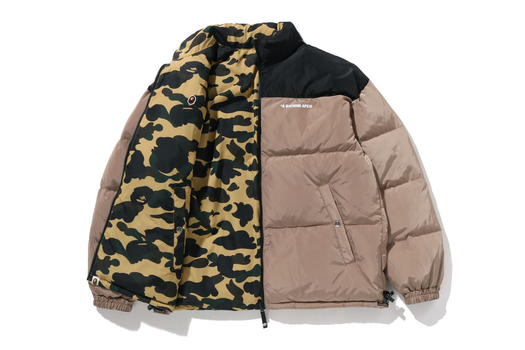 1ST CAMO REVERSIBLE DOWN JACKET | bape.com