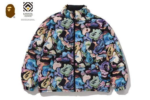 ART CAMO REVERSIBLE DOWN JACKET