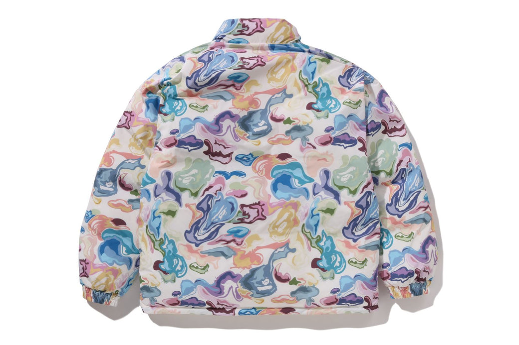 ART CAMO REVERSIBLE DOWN JACKET | bape.com