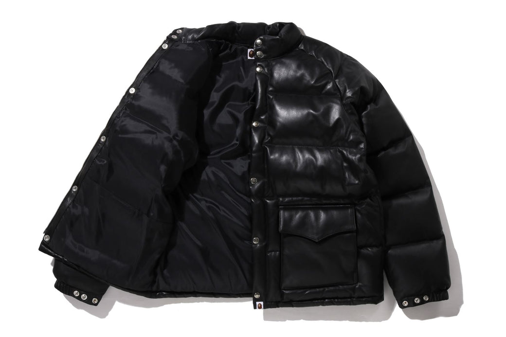 LEATHER CLASSIC DOWN JACKET | bape.com