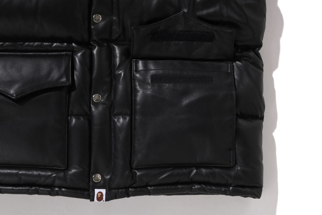 A Bathing Ape レザージャケット/エイプ　bape sサイズ LEATHER CLASSIC DOWN JACKET | bape.com