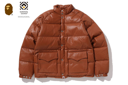 LEATHER CLASSIC DOWN JACKET