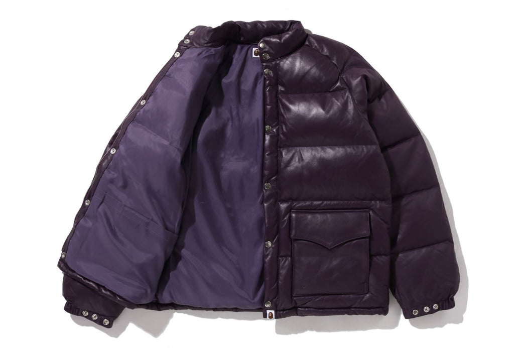 LEATHER CLASSIC DOWN JACKET | bape.com