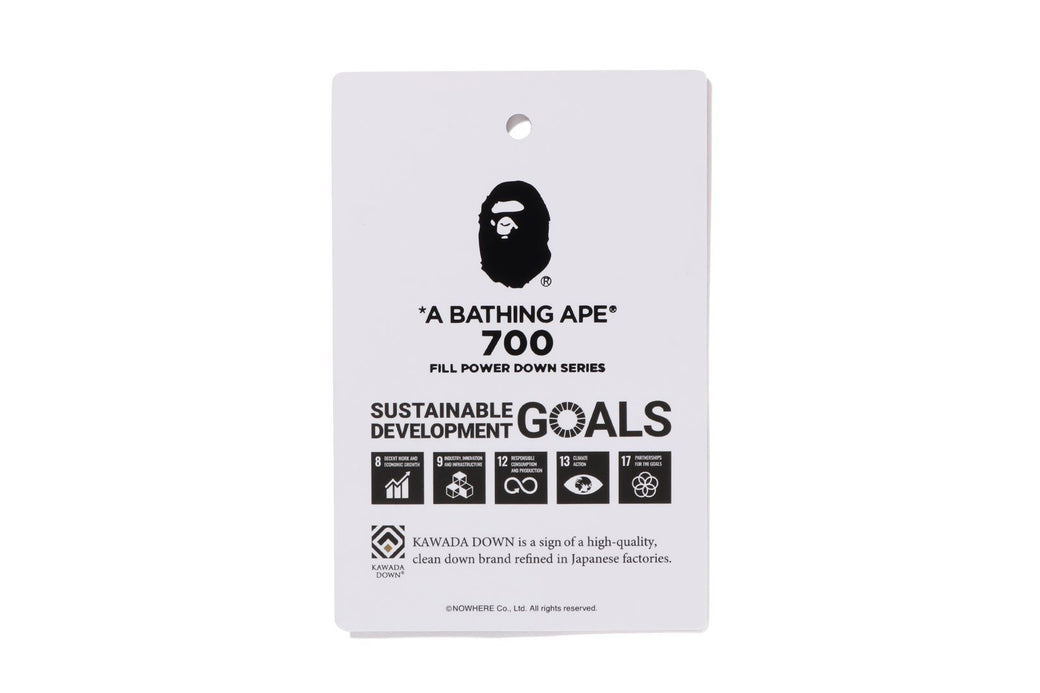 BAPE FACE LOGO モノグラム ダウンジャケット CRYSTAL STONE BAPE LOGO VELOUR DOWN JACKET | bape.com