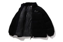 CRYSTAL STONE BAPE LOGO VELOUR DOWN JACKET
