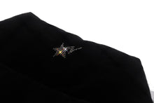 CRYSTAL STONE BAPE LOGO VELOUR DOWN JACKET