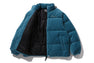 CRYSTAL STONE BAPE LOGO VELOUR DOWN JACKET