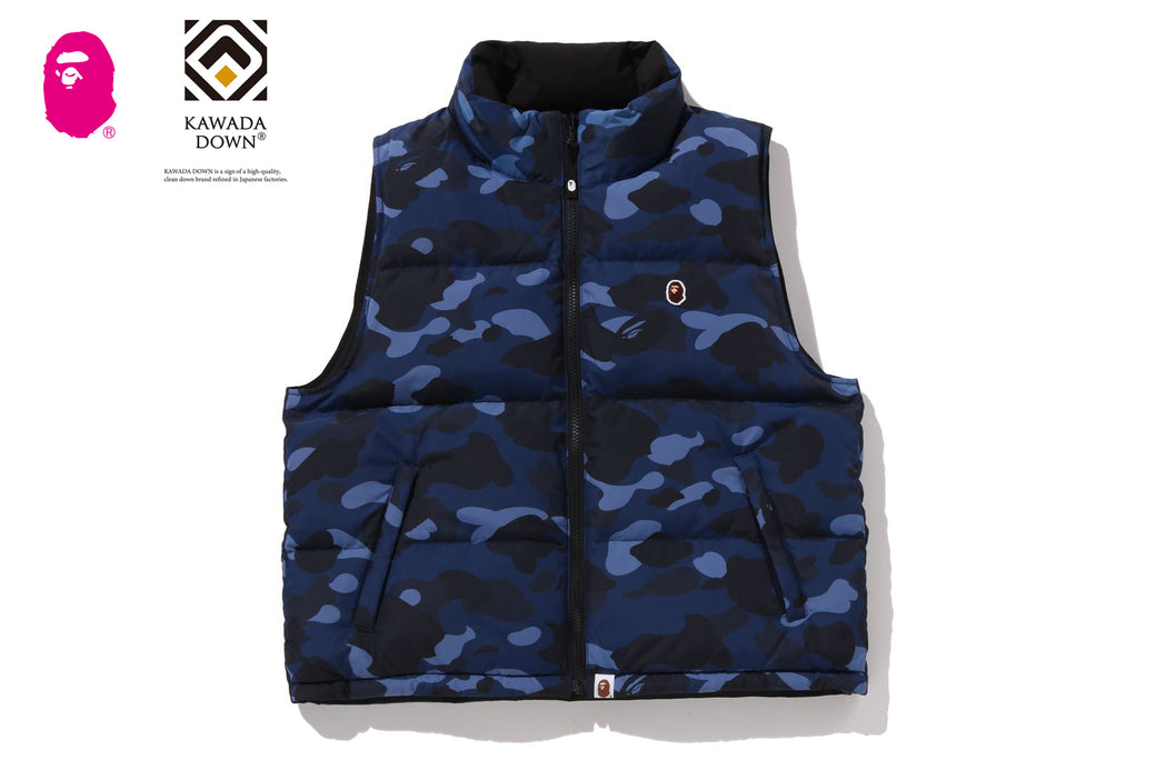 COLOR CAMO REVERSIBLE DOWN VEST | bape.com