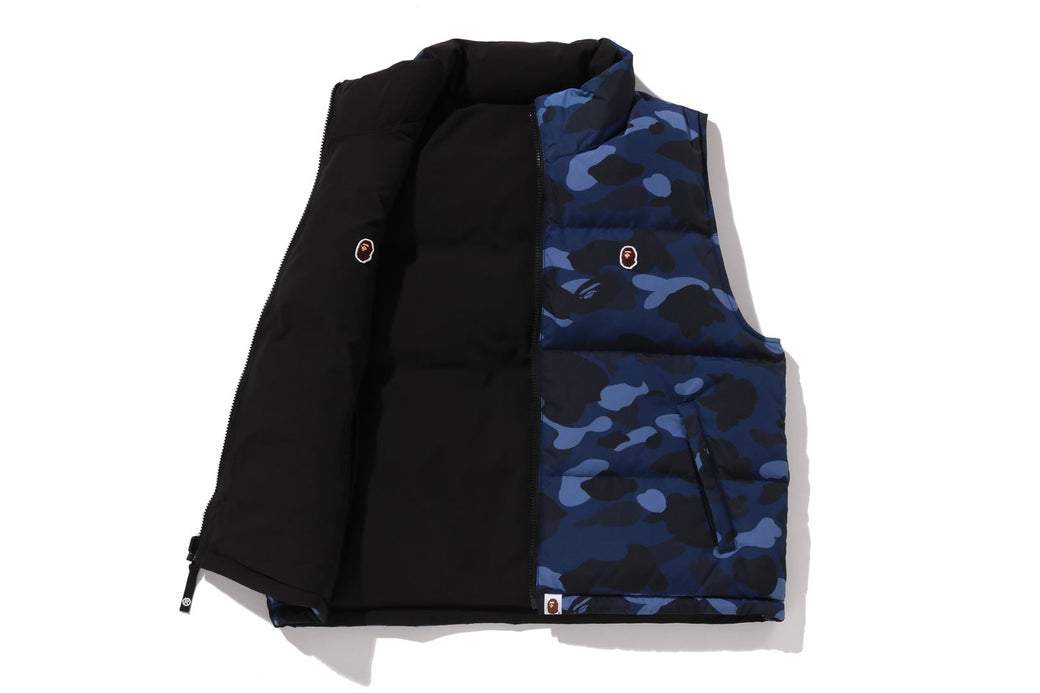 COLOR CAMO REVERSIBLE DOWN VEST | bape.com